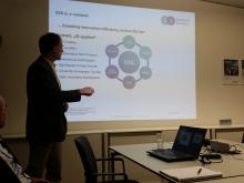 Aldo Ofenheimer giving a short introduction to Science2Society (© i2m GmbH 2018)